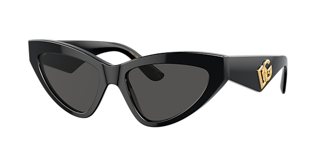 Dolce&Gabbana DG4439 55 Dark Grey & Black Sunglasses 
