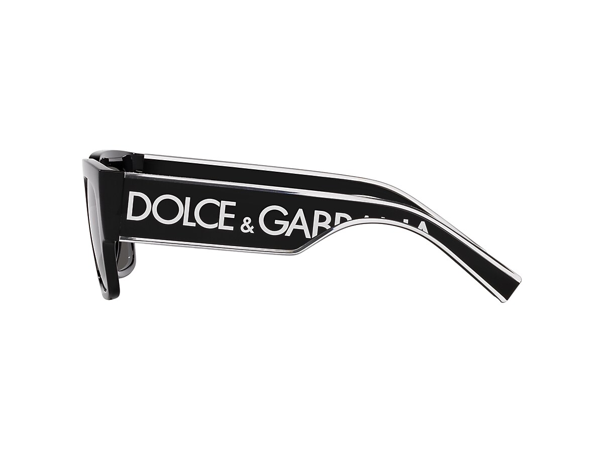 Dolce&Gabbana DG6184 52 Dark Grey & Black Sunglasses | Sunglass 