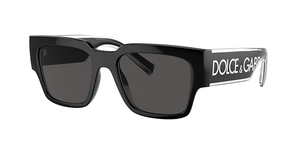 Dolce&Gabbana DG6184 52 Dark Grey & Black Sunglasses Sunglass Hut