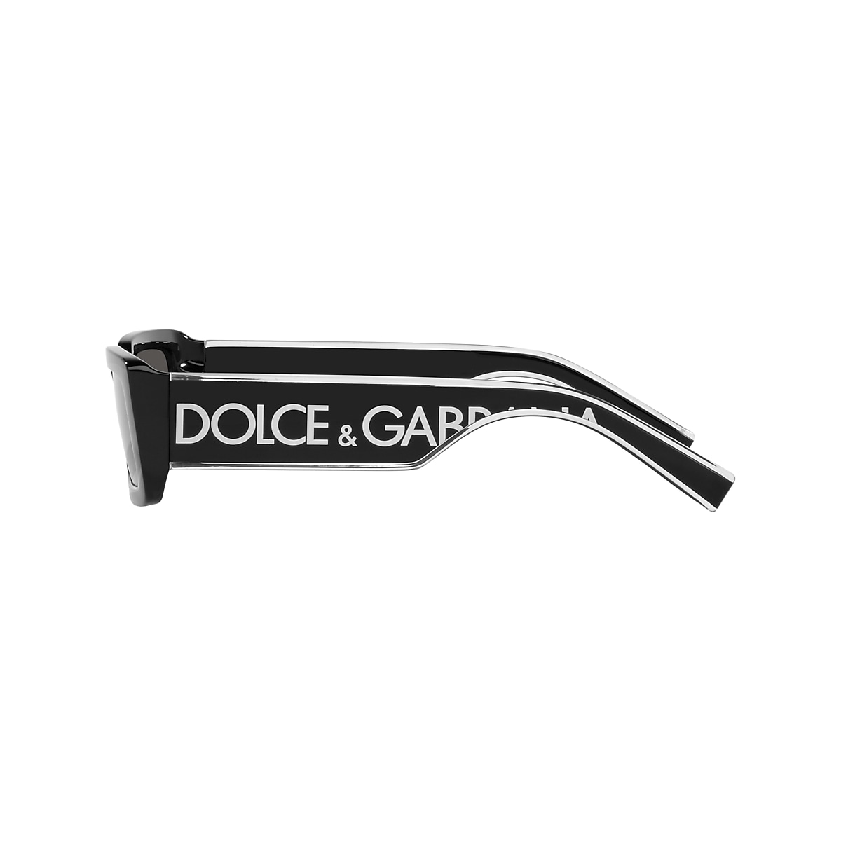 Dolce & Gabbana Logo-Detail Rectangle-Frame Sunglasses