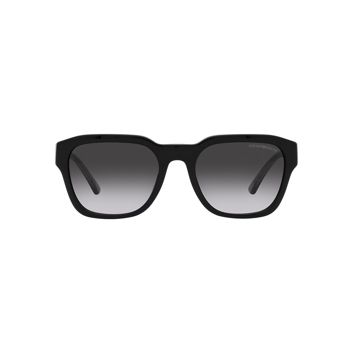 Emporio Armani EA4175 55 Gradient Grey & Shiny Black Sunglasses 