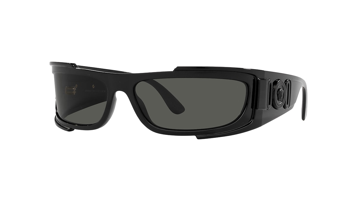 Versace VE4416U Prescription Sunglasses - Black / Dark Grey