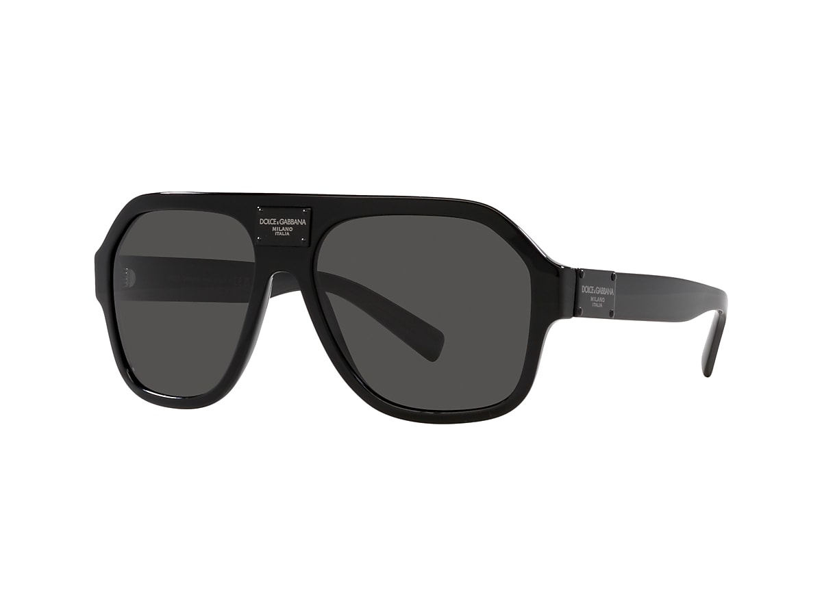 Dolce&Gabbana DG4433 58 Dark Grey & Black Sunglasses