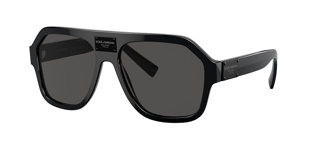 Dolce&Gabbana DG4433 58 Dark Grey & Black Sunglasses | Sunglass Hut USA