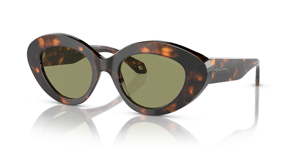 Giorgio Armani AR8188 50 Green & Honey Havana Sunglasses