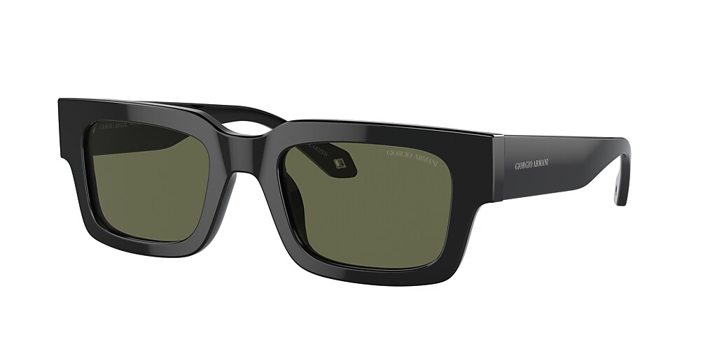 Giorgio Armani AR8184U 52 Polarized Green & Black Polarized Sunglasses ...