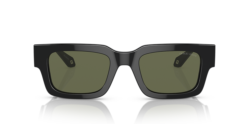 Giorgio Armani AR8184U 52 Polarized Green & Black Polarized 