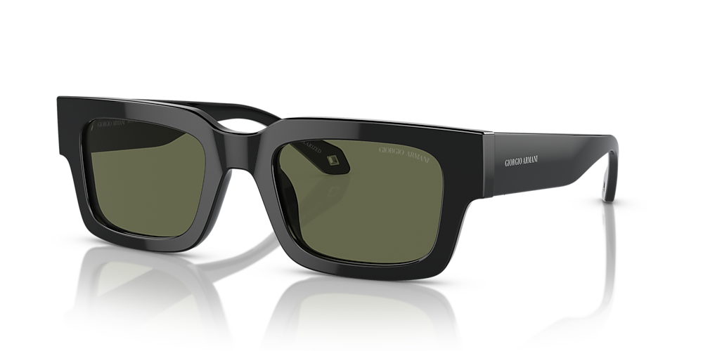 Giorgio Armani AR8184U 52 Polar Green & Black Polarized Sunglasses