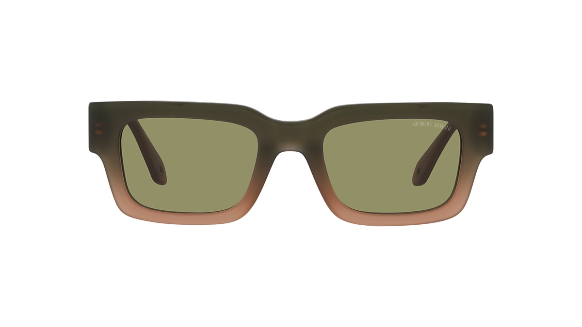 GIORGIO ARMANI AR8184U Gradient Green/Brown - Men Sunglasses, Green Lens