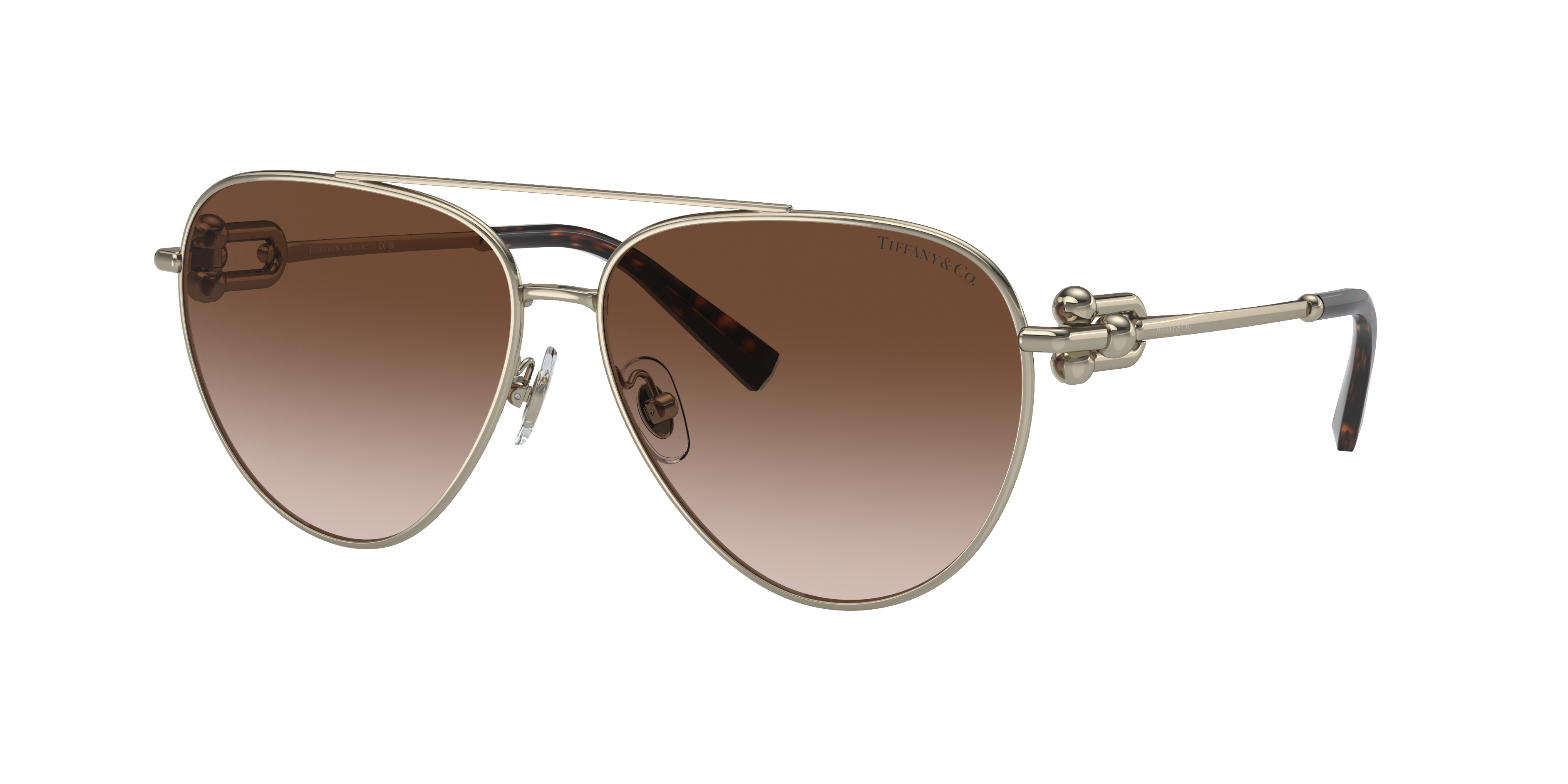 Shop Tiffany & Co . Woman Sunglass Tf3092 In Brown Gradient