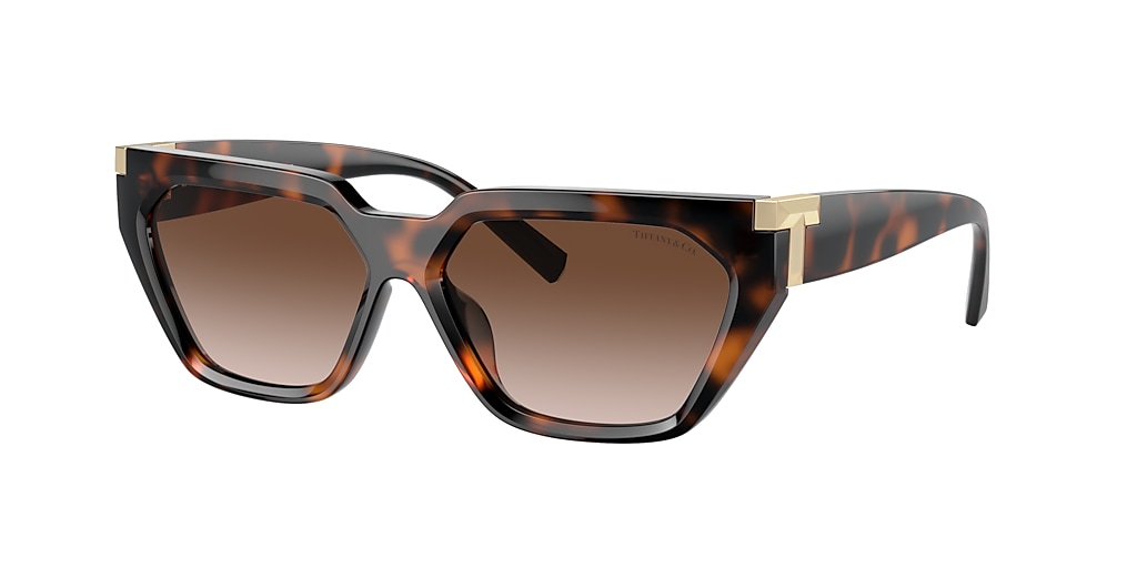 Tiffany & Co. TF4205U 56 Brown Gradient & Havana Sunglasses | Sunglass ...