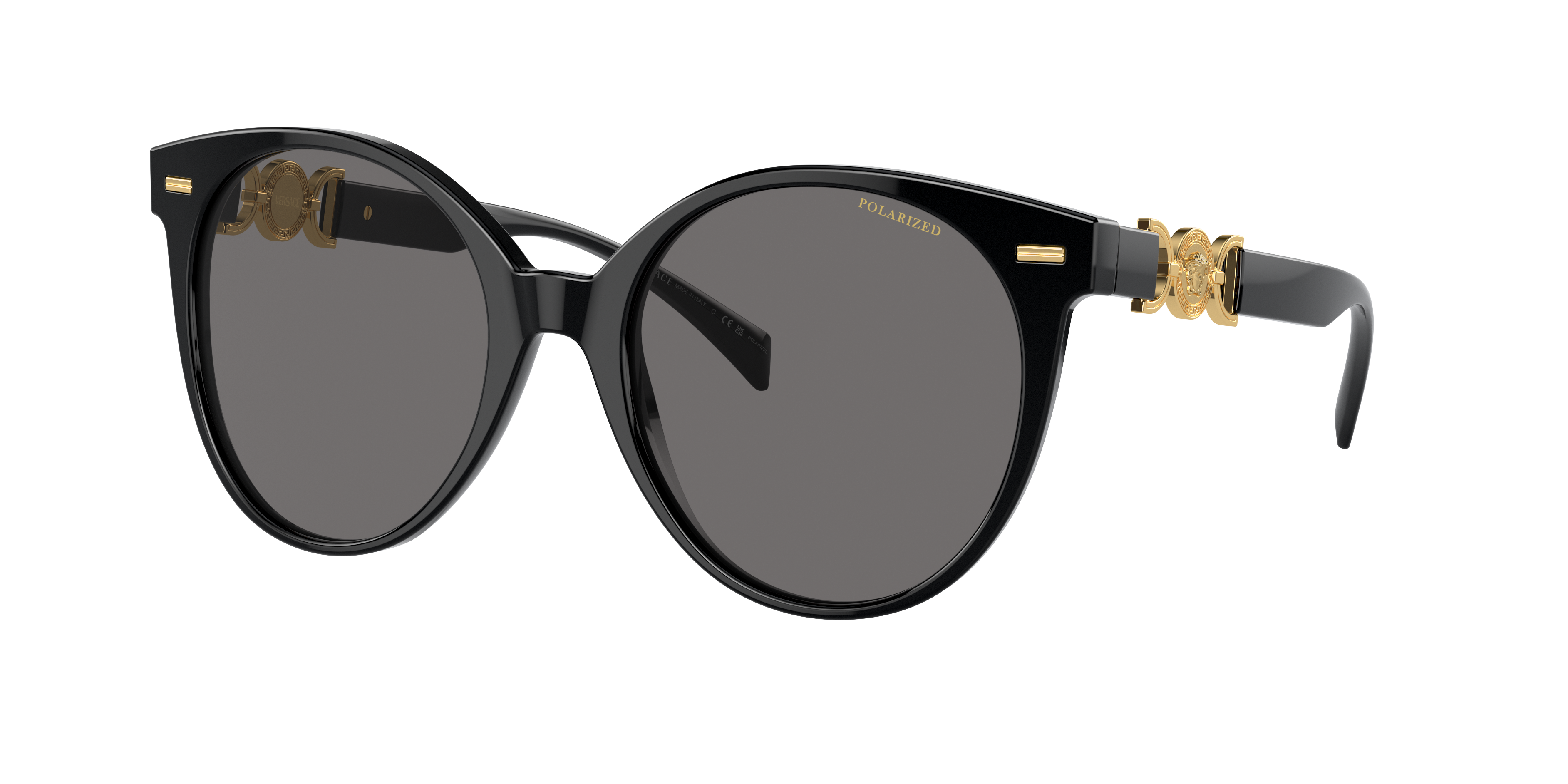 Shop Versace Woman Sunglass Ve4442 In Polar Dark Grey