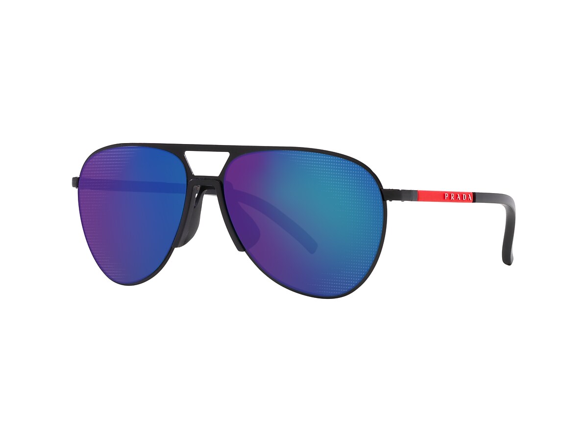 Prada blue outlet aviator sunglasses