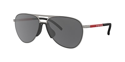 Prada Linea Rossa PS 51XS 59 Dark Grey Matte Black Sunglasses