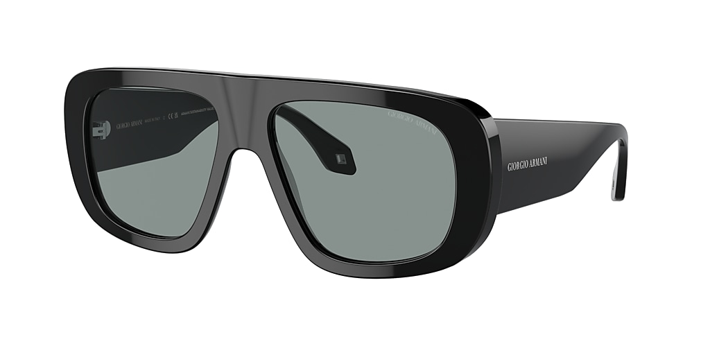 Giorgio Armani AR8183 56 Grey & Black Sunglasses | Sunglass Hut USA
