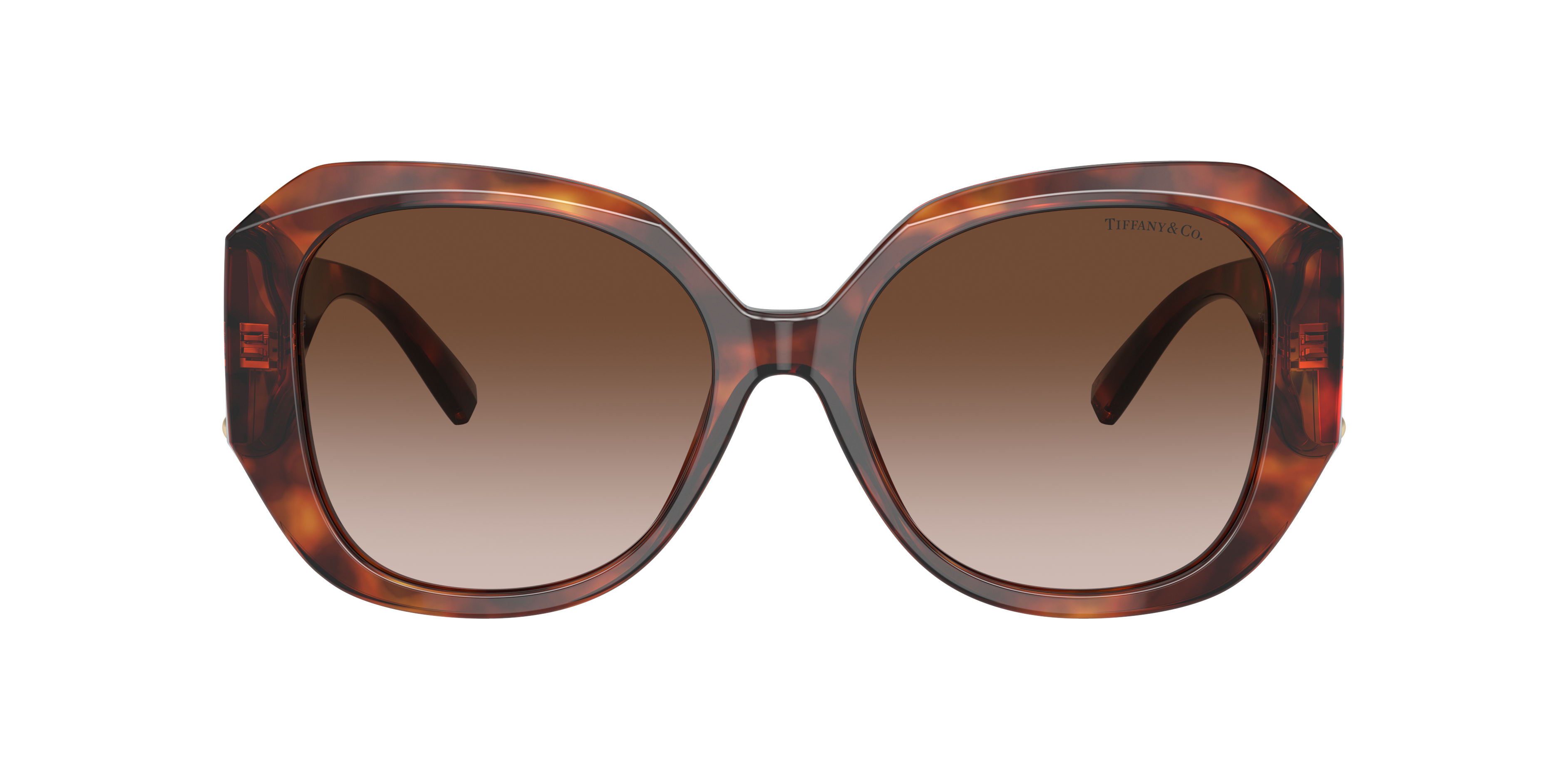 Shop Tiffany & Co . Woman Sunglass Tf4207b In Brown Gradient