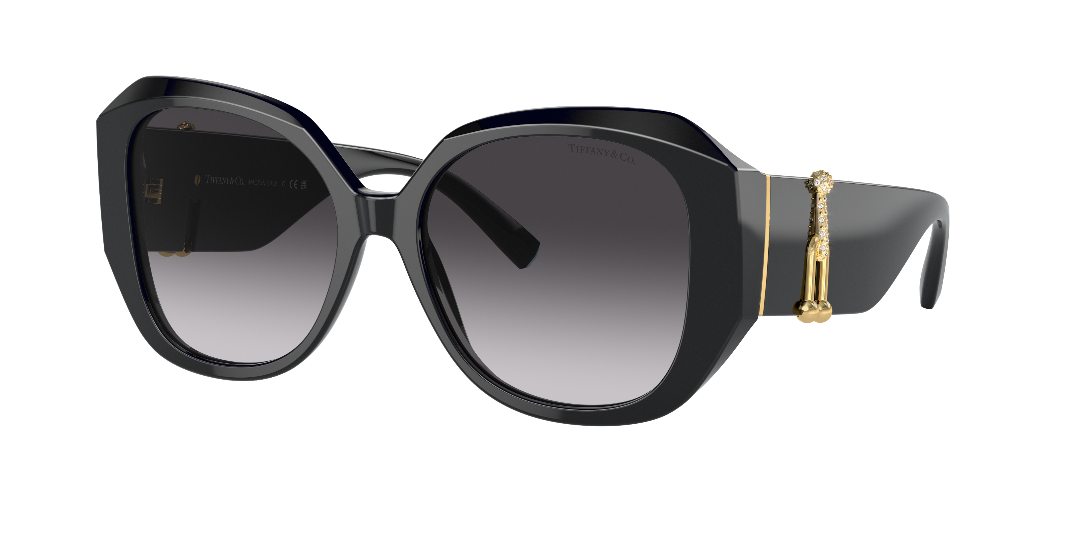 Tiffany & Co Women's Low Bridge Fit Sunglasses, Tf4207bf In Grey Gradient