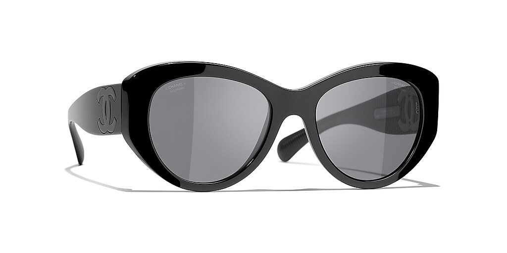 Chanel Butterfly Sunglasses CH5492A 54 Gray & Black Polarised ...