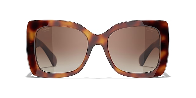 Chanel Square Sunglasses CH5494 53 Brown & Black Polarised Sunglasses