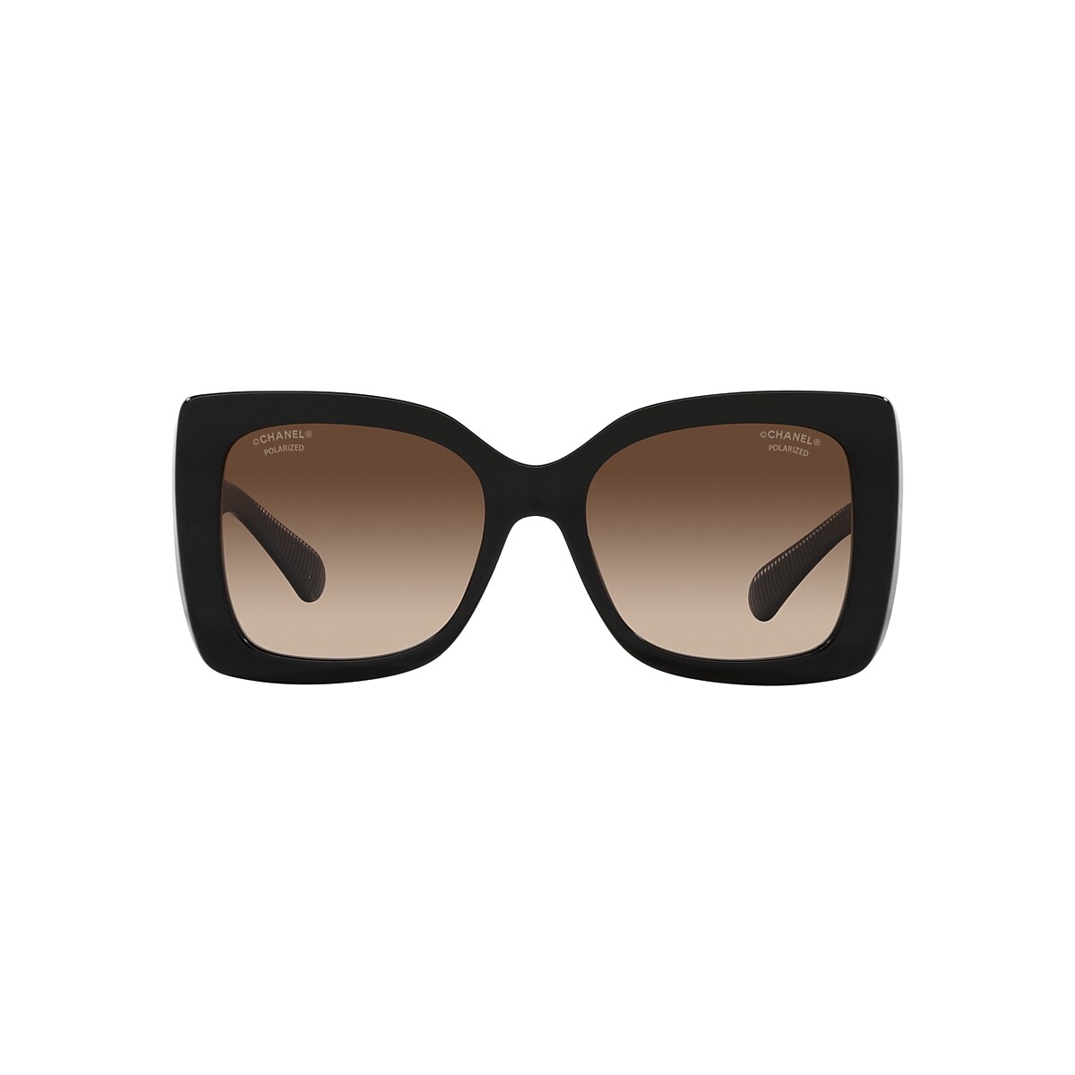 CHANEL Square Polarized CC Sunglasses 5494-A Black 1312764