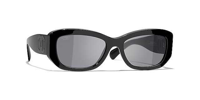 Chanel Rectangle Sunglasses CH5493A 55 Brown & Black 