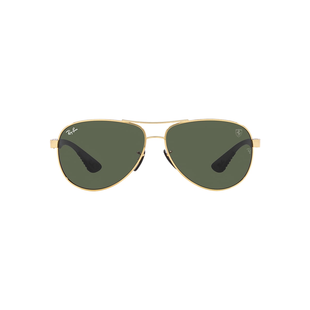 RAY-BAN RB8331M Scuderia Ferrari Collection Gold - Men Sunglasses, Dark  Green Lens