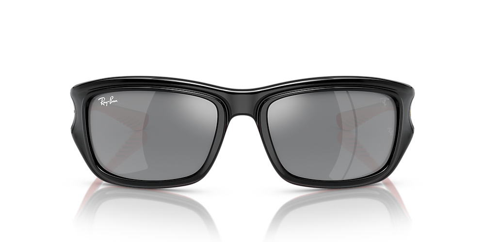 Ray-Ban RB4405M Scuderia Ferrari Collection 59 Silver & Black On