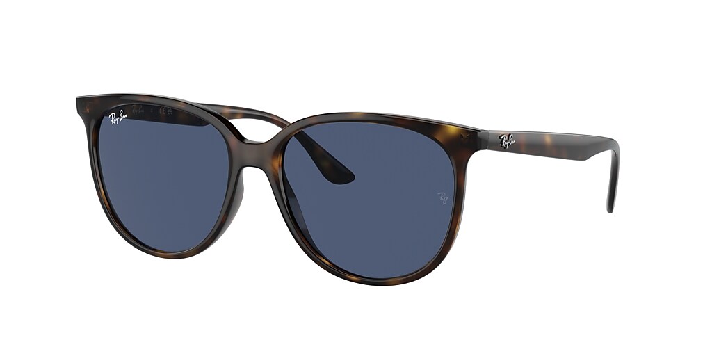 Ray-Ban RB4378 54 Dark Blue & Havana Sunglasses | Sunglass Hut USA