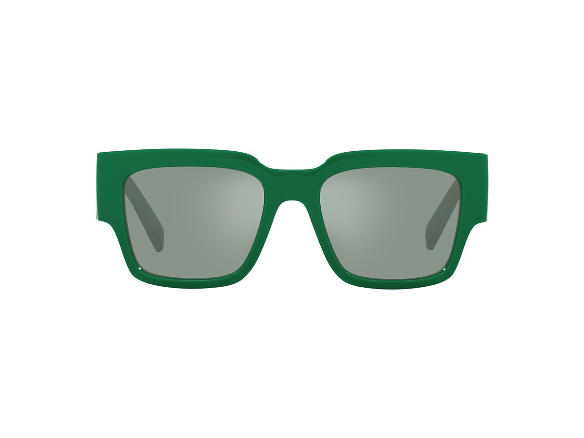 DOLCE&GABBANA DG6184 Green - Men Luxury Sunglasses, Petrol Green Mirror  Silver Lens