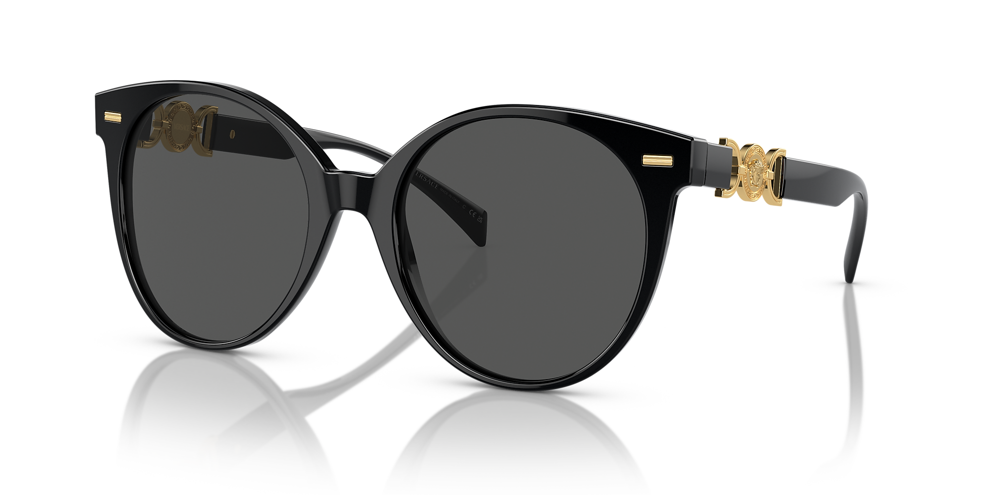 Versace VE4442F 55 Dark Grey & Black Sunglasses Sunglass Hut Australia