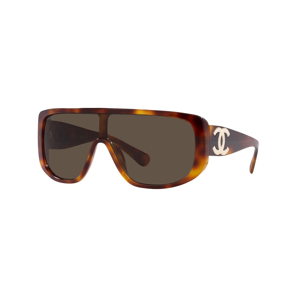 Chanel Shield Sunglasses CH5495 01 Brown & Dark Tortoise Sunglasses