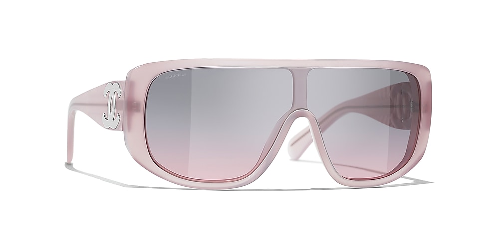Chanel Shield Sunglasses CH5495 01 Pink & Light Pink Sunglasses