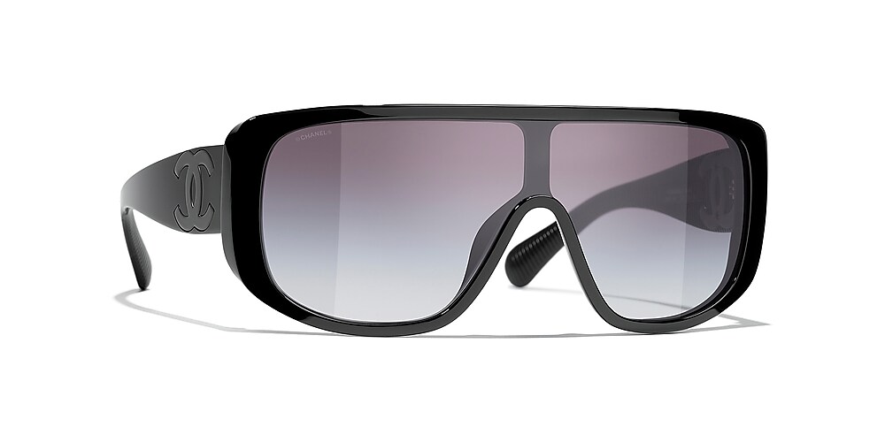 Chanel Shield Sunglasses CH5495 01 Gray & Black Sunglasses