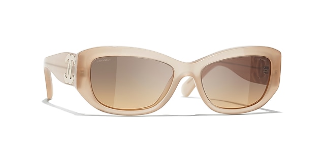 Chanel Rectangle Sunglasses 173218 Coral