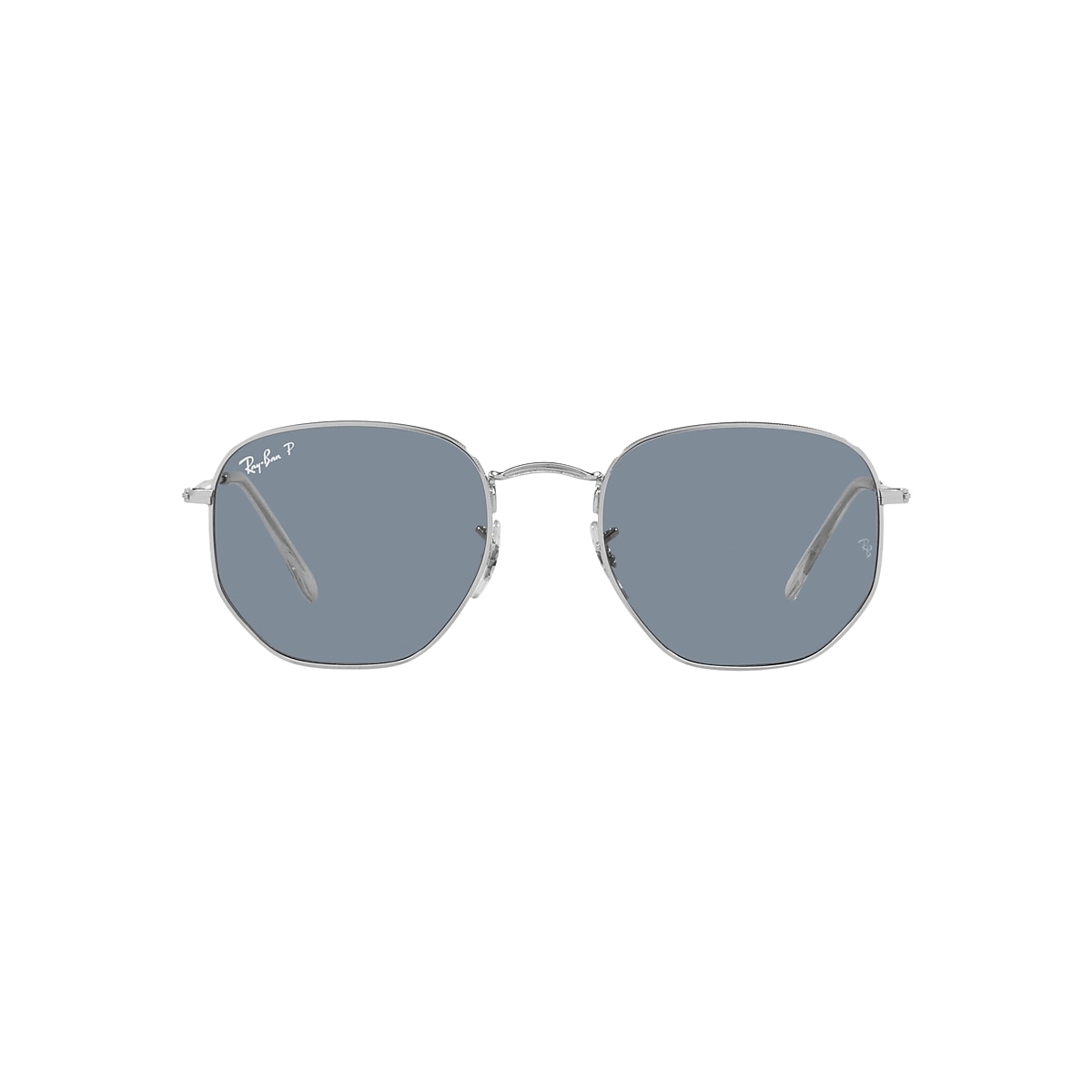 Ray-Ban RB3548N Hexagonal Flat Lenses 51 Blue & Silver