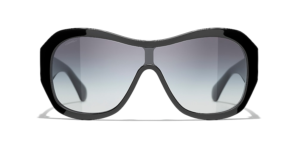 Chanel Shield Sunglasses CH5497B 01 Gray & Black Sunglasses