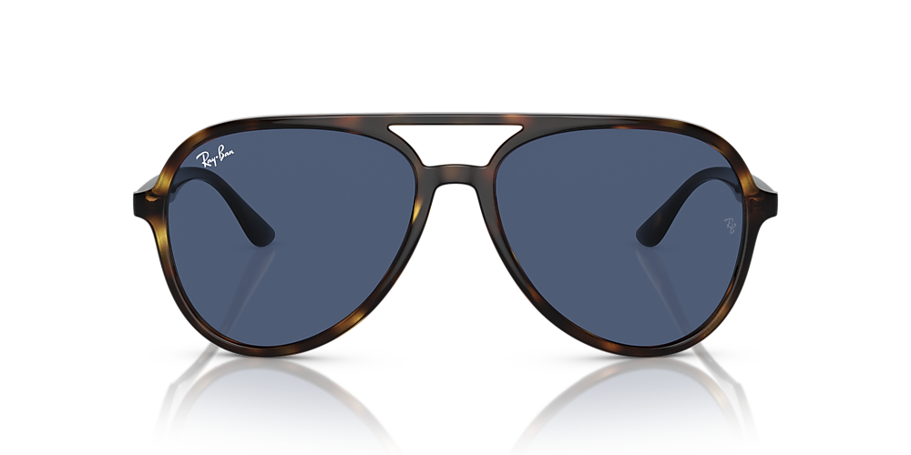 Ray-Ban RB4376F 57 Dark Blue & Havana Sunglasses