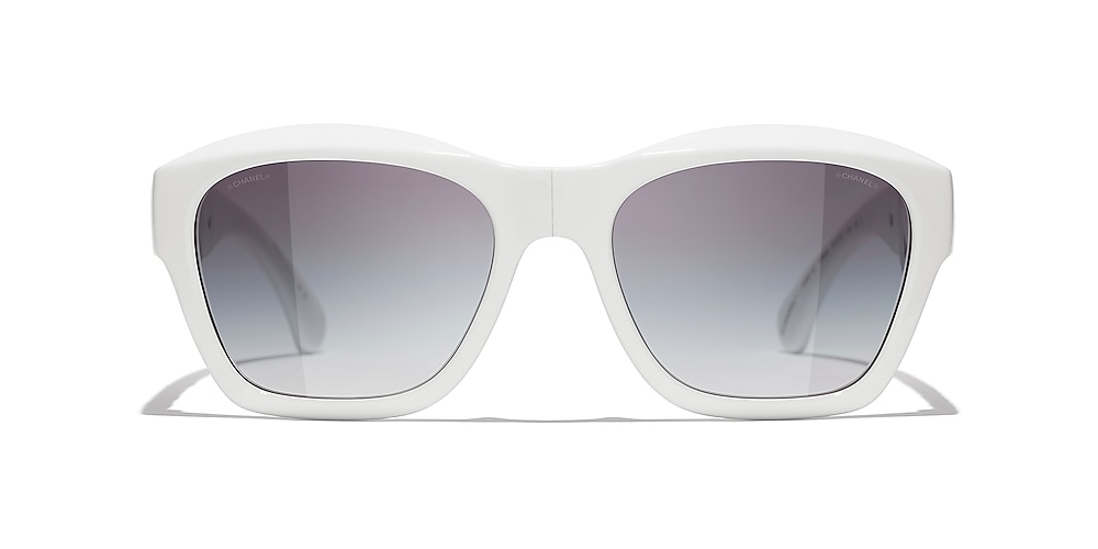 Chanel Square Sunglasses CH6055B 54 Gray & Black & Gold Polarised Sunglasses