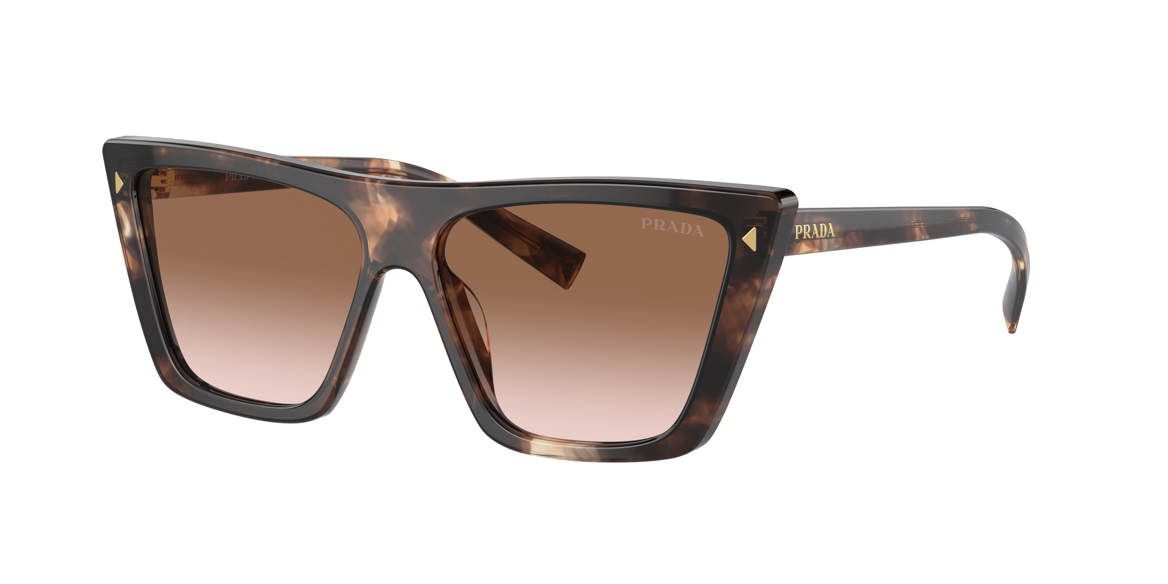 Prada Woman Sunglasses Pr 21zs In Brown Gradient