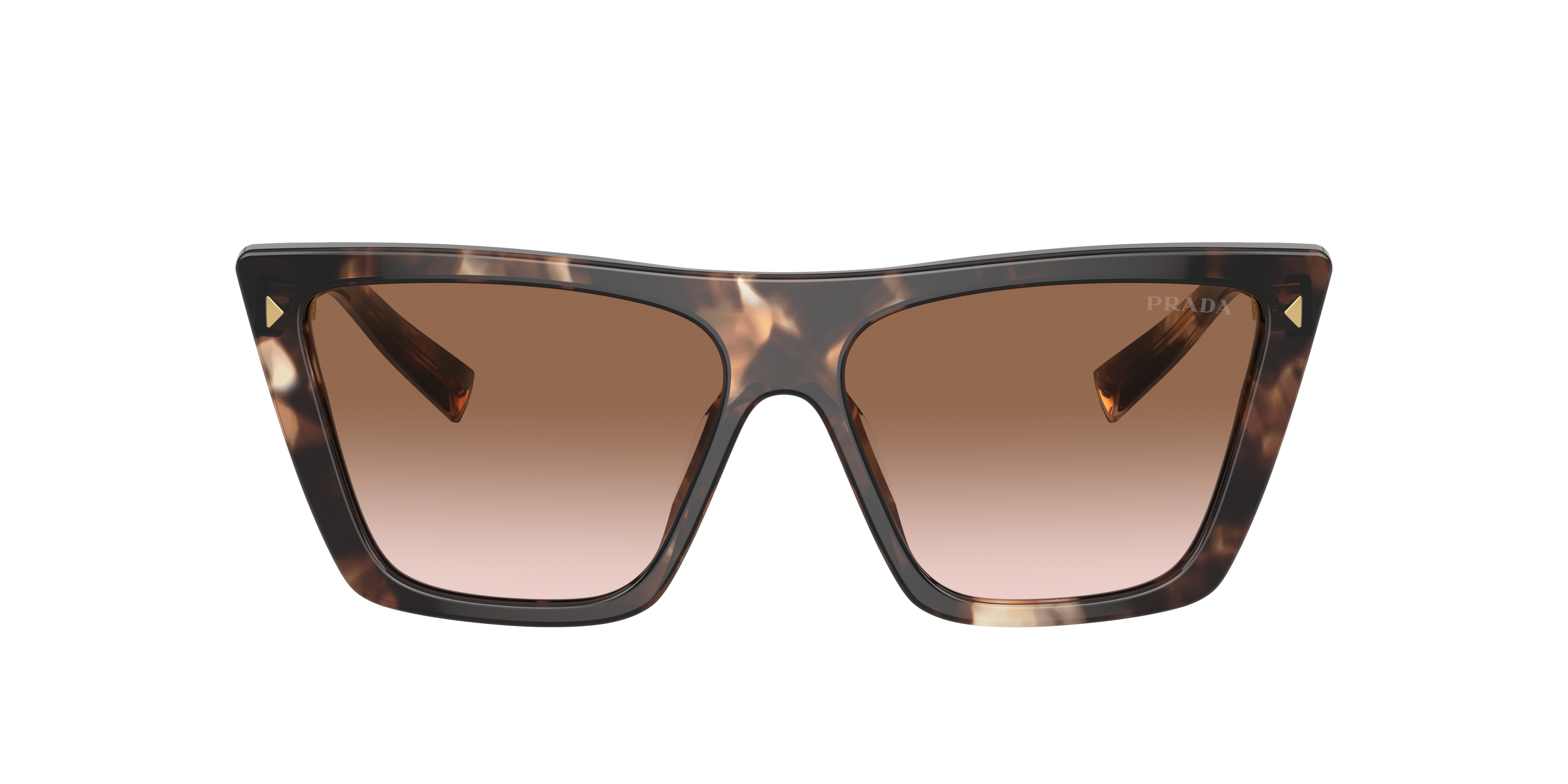 Shop Prada Woman Sunglass Pr 21zs In Brown Gradient