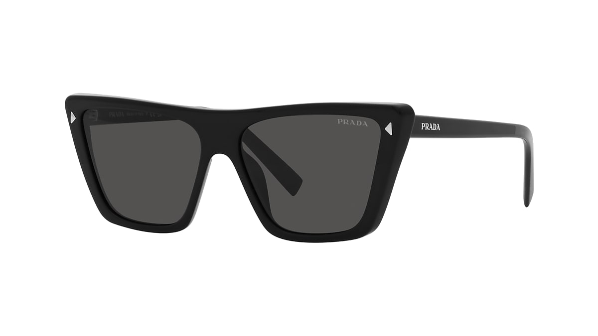 Prada PR 21ZS 55 Dark Grey & Black Sunglasses | Sunglass Hut USA