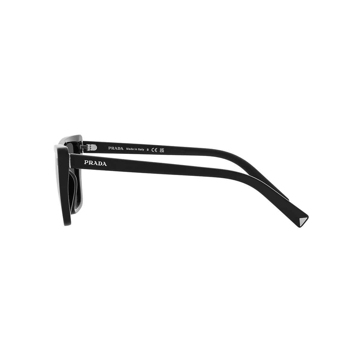 Prada PR 21ZS 55 Dark Grey & Black Sunglasses | Sunglass Hut USA