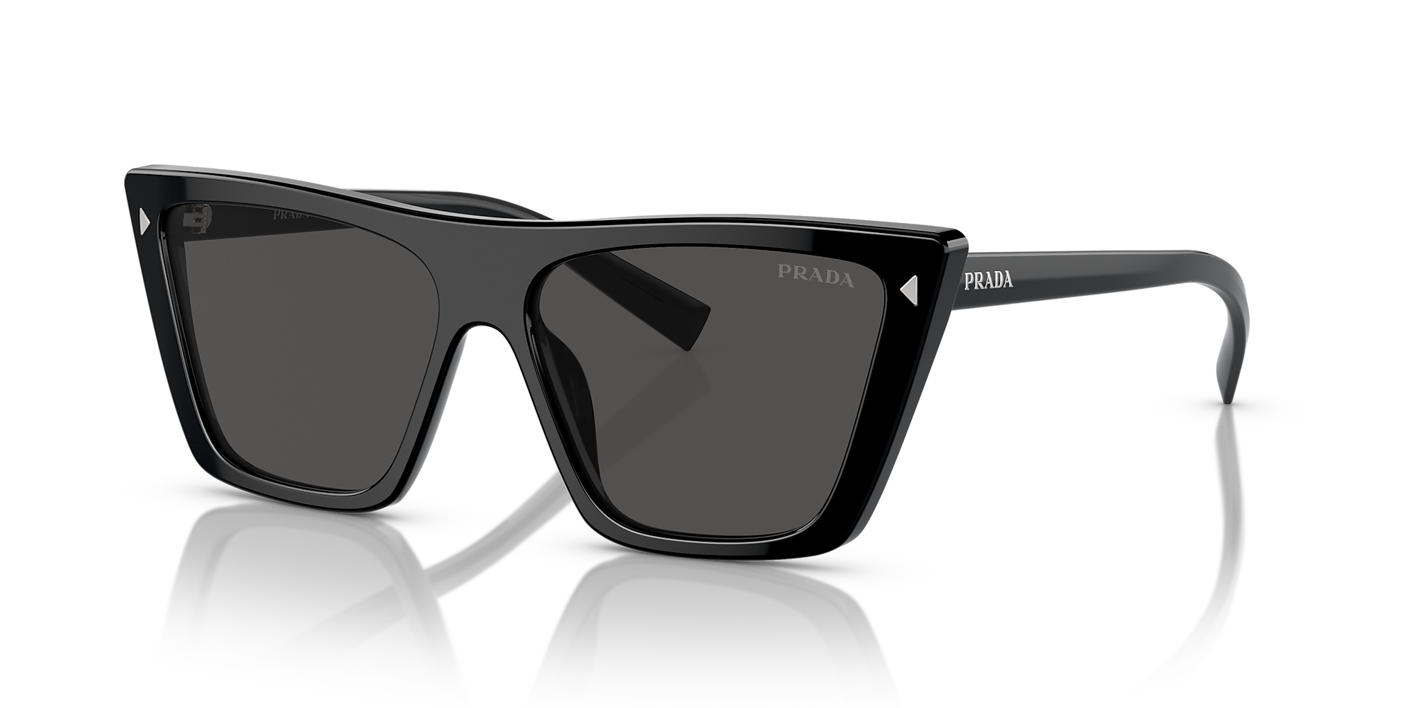 Prada PR 21ZS 55 Dark Grey & Black Sunglasses Sunglass Hut USA