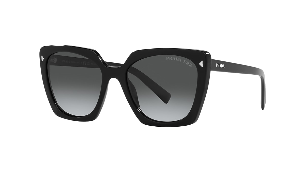 Prada PR 23ZS S (54 - 18) with Grey lenses and Black frame