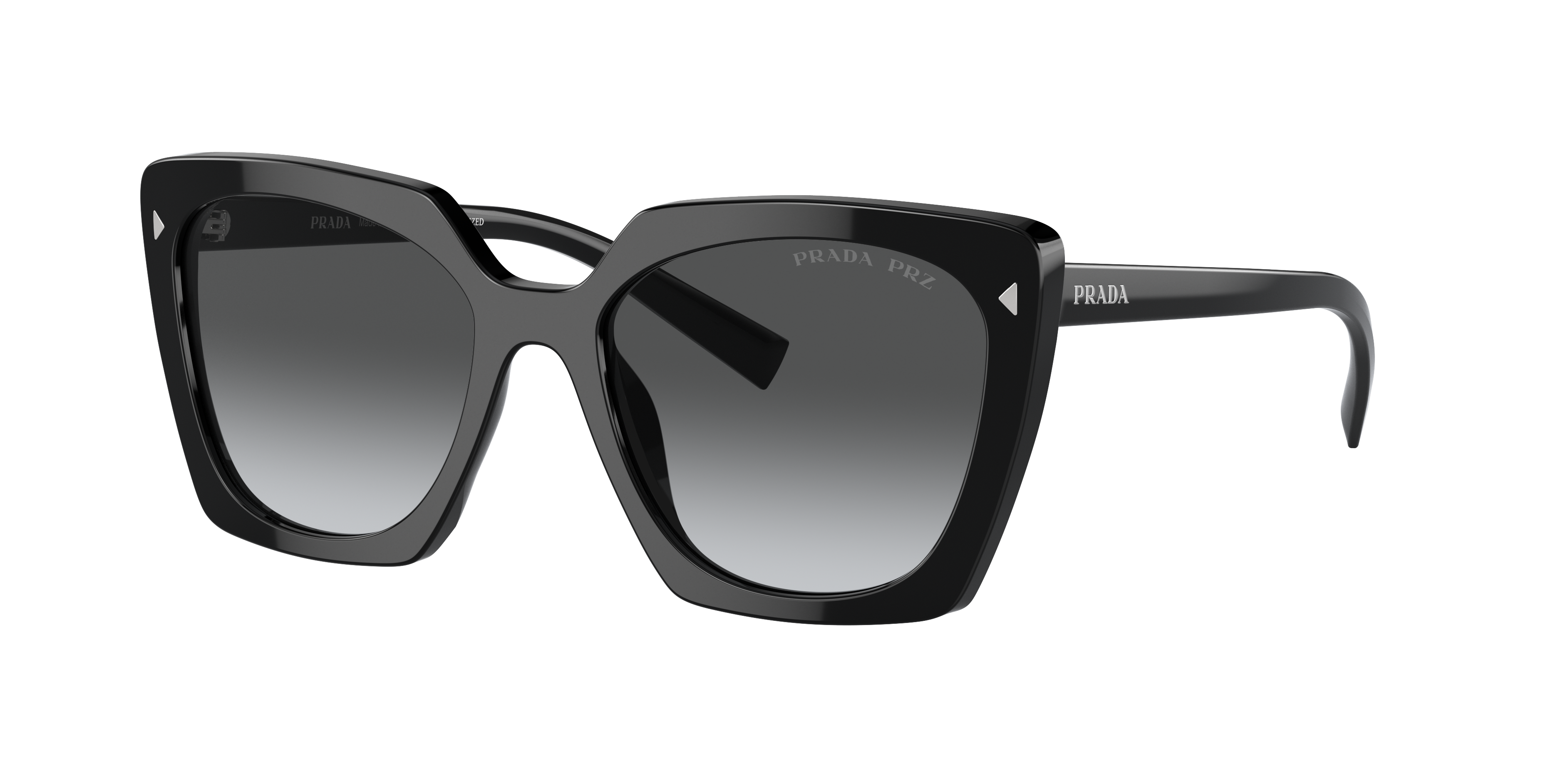 Shop Prada Woman Sunglasses Pr 23zs In Polar Grey Gradient
