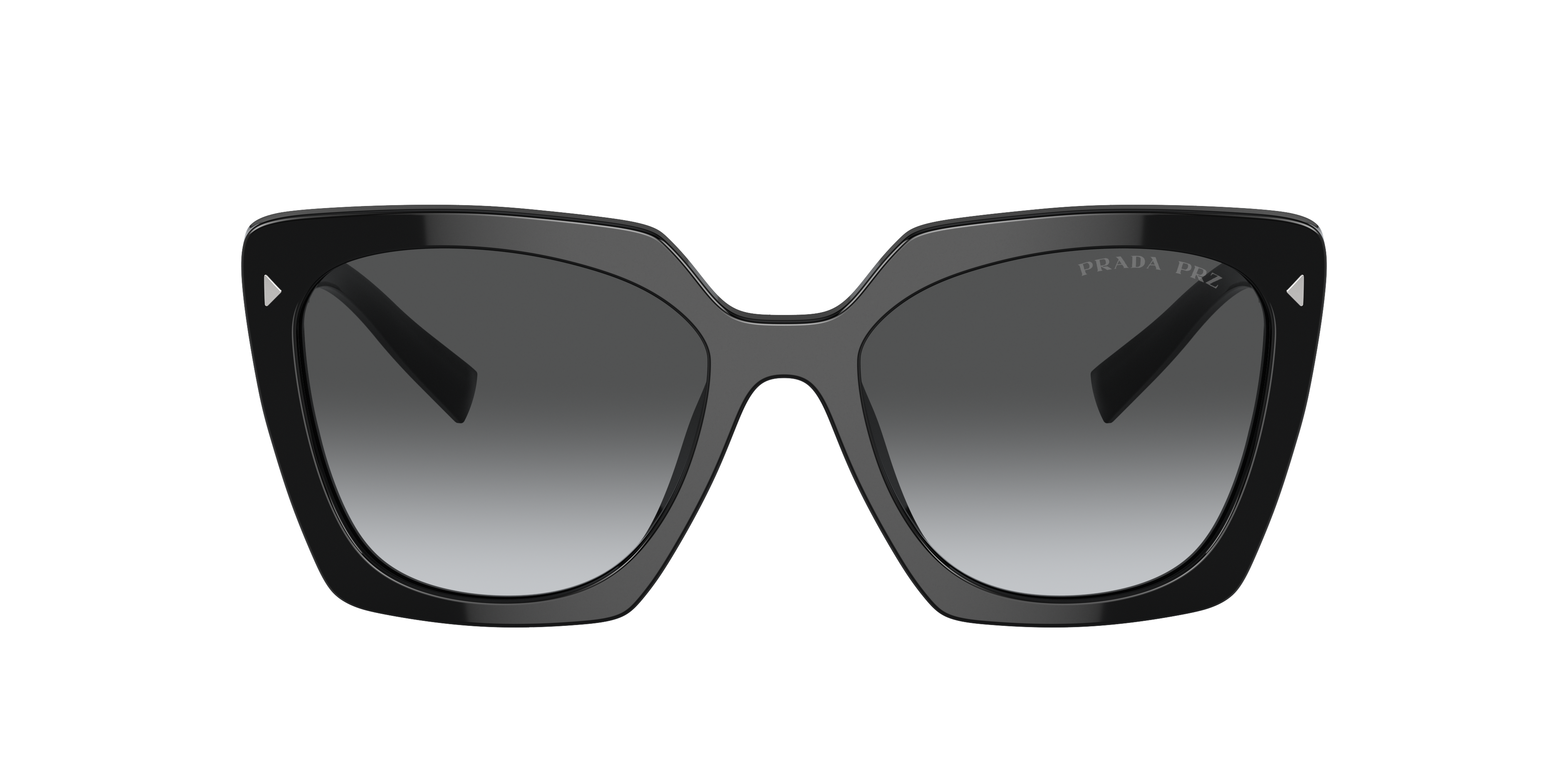 PRADA PR 23ZS Black - Women Luxury Sunglasses, Polar Grey Gradient Lens