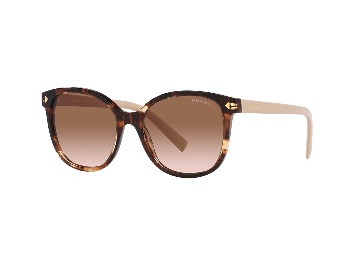 サングラス PRADA Woman Sunglasses Brown SPR 17W 2AU-8C1 PRADA PR 17WS 2AU8C1 Tortoise Brown 49 mm Women's Sunglasses