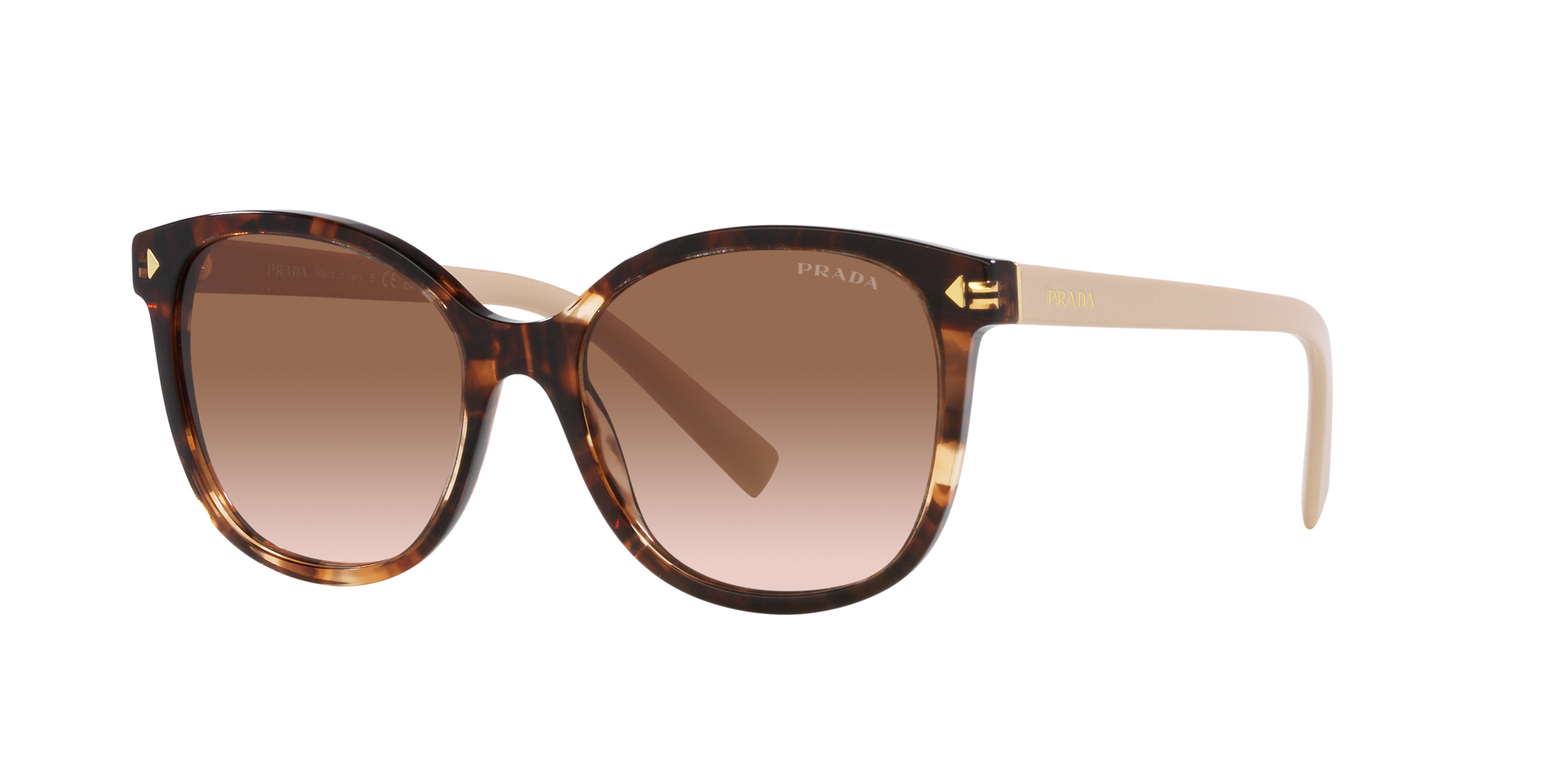 Sunglasses Prada Brown in Plastic - 38749438