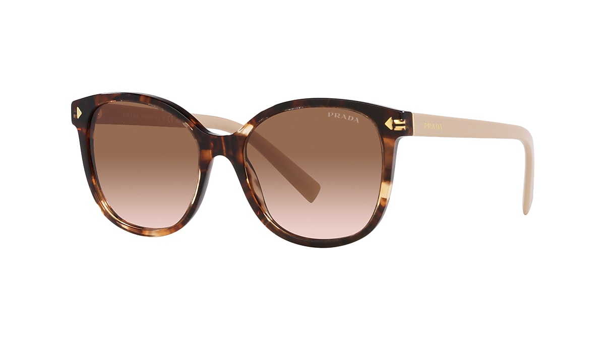 Prada PR 22ZS S (53 - 17) with Brown lenses and Tortoise
