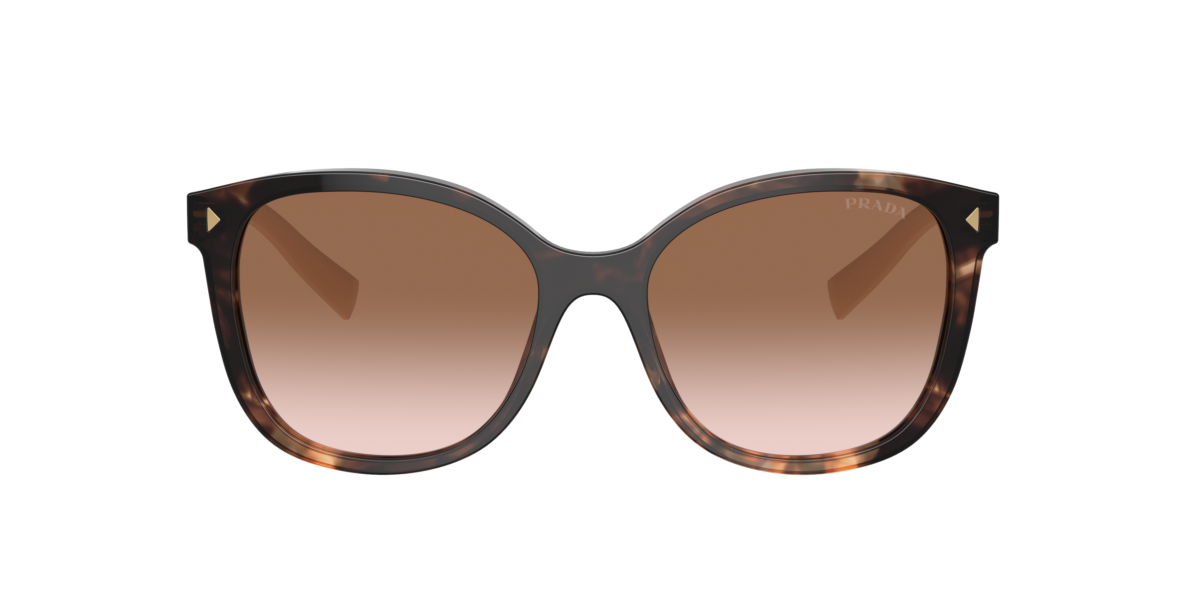 Prada Tortoiseshell-effect Square-frame Sunglasses In Brown Gradient